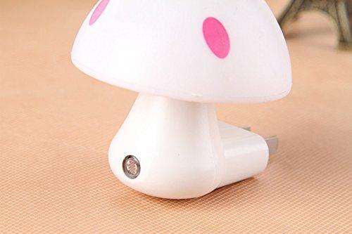 Automatic Night Sensor Mushroom Lamp – 0.2W Multicolour LED