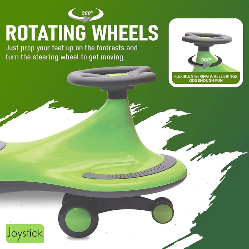 Kids Ride-On Toy Premium Play Swing Car – 1 Pc, Multi-Color