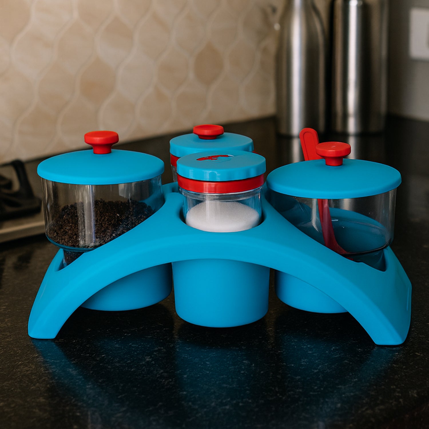 Supermom 4-Piece Pickle and Salt & Pepper Storage Set