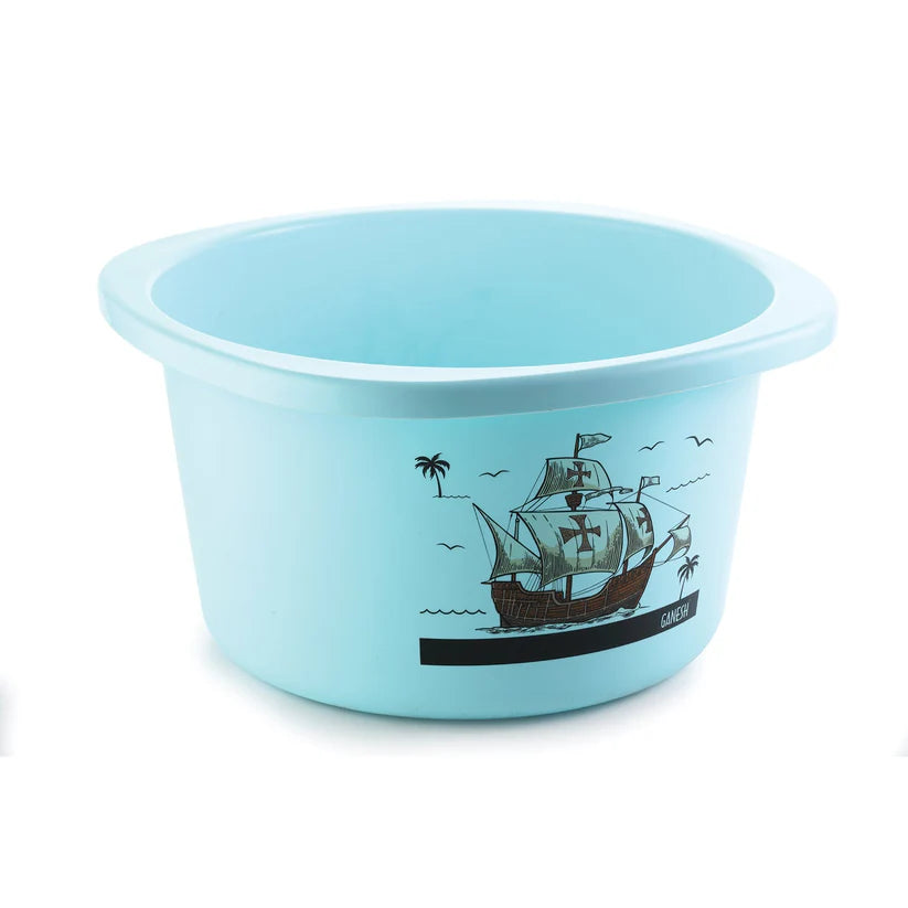 6-Piece Plastic Bathroom Set – Bucket, Dustbin, Stool, Mug & Soap Case