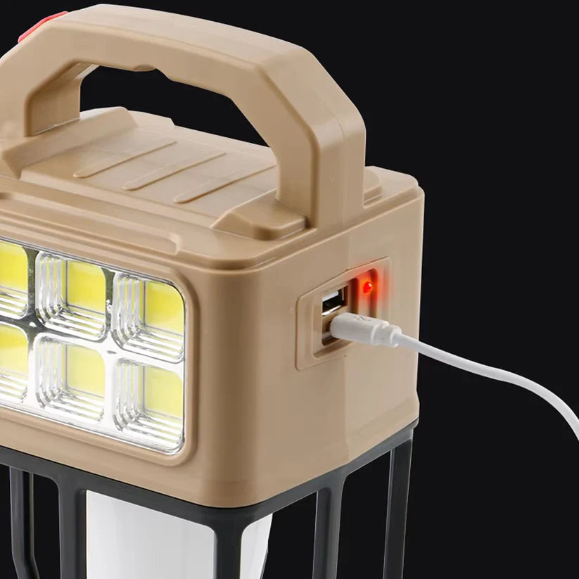 Solar Powered Camping Lantern - 3 Light Modes for Outdoor Adventures