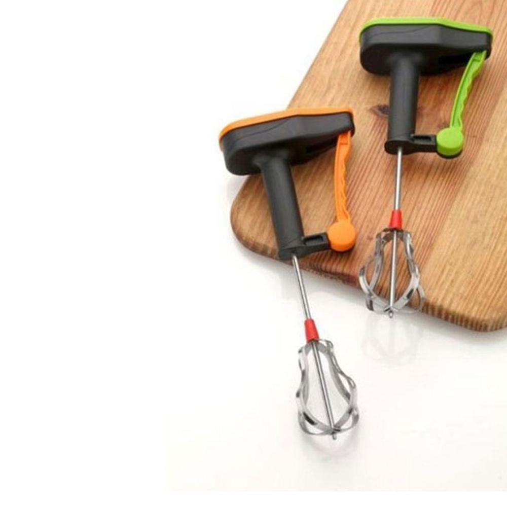 Power-Free Hand Blender for Kitchen – Manual Egg Beater & Mixer