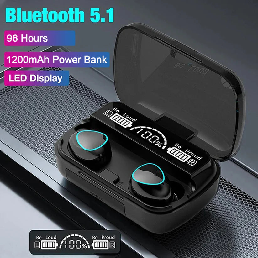 Wireless In-Ear Earbuds Bluetooth 5.1 Headphones with Mic