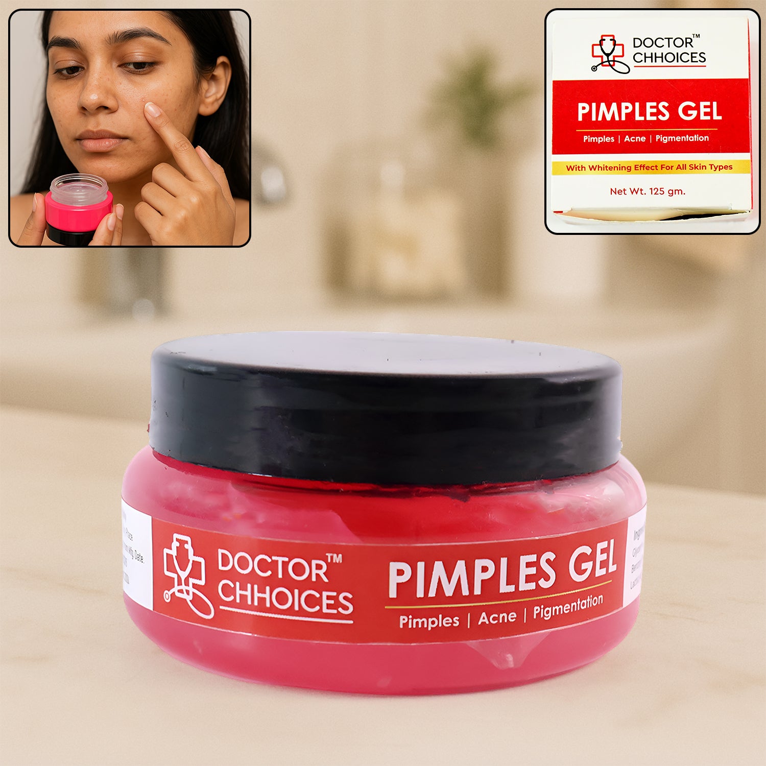 Doctor Choices Pimples Gel – 125g Acne Treatment (1 Pc)
