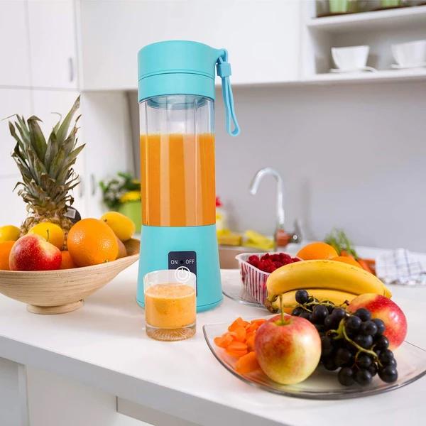Portable USB Electric Juicer – 6 Blades, Protein Shaker (1 Pc)