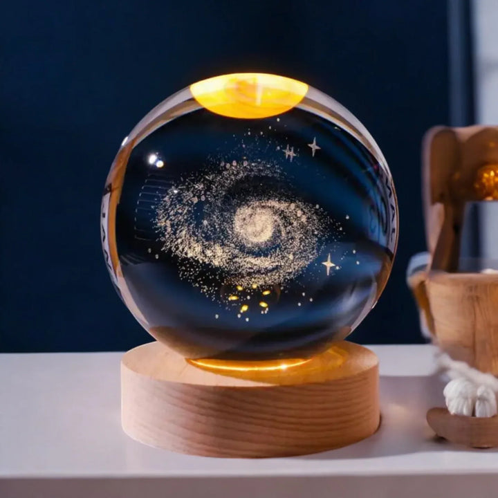 Solar System 3D Crystal Ball – Planet Globe for Home & Office Decor