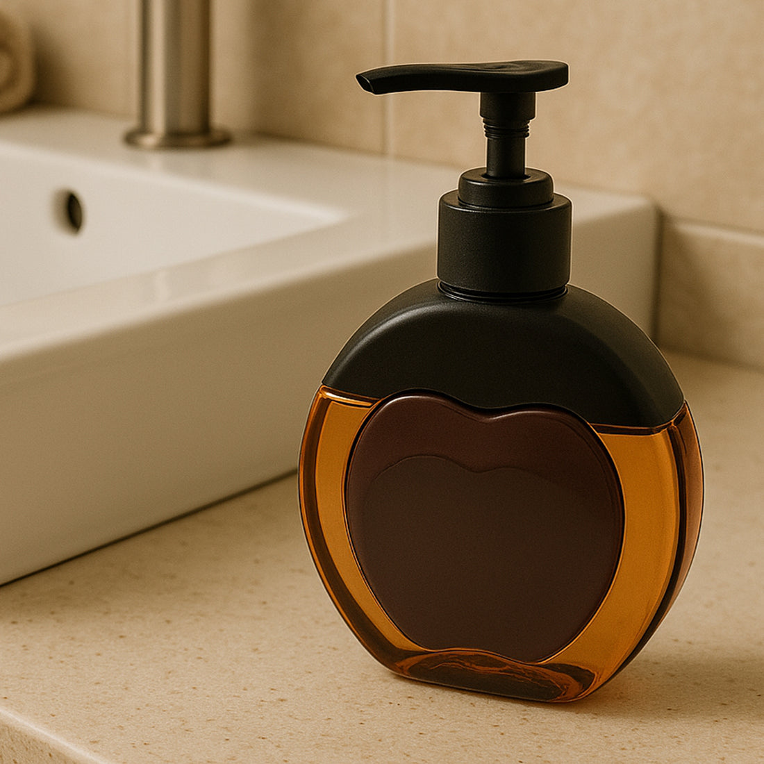 Refillable Liquid Soap Dispenser – 350ml Countertop Pump