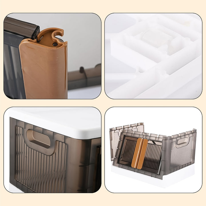 Foldable Plastic Wardrobe Organizer – 1 Layer, Compact Storage (1 Pc)