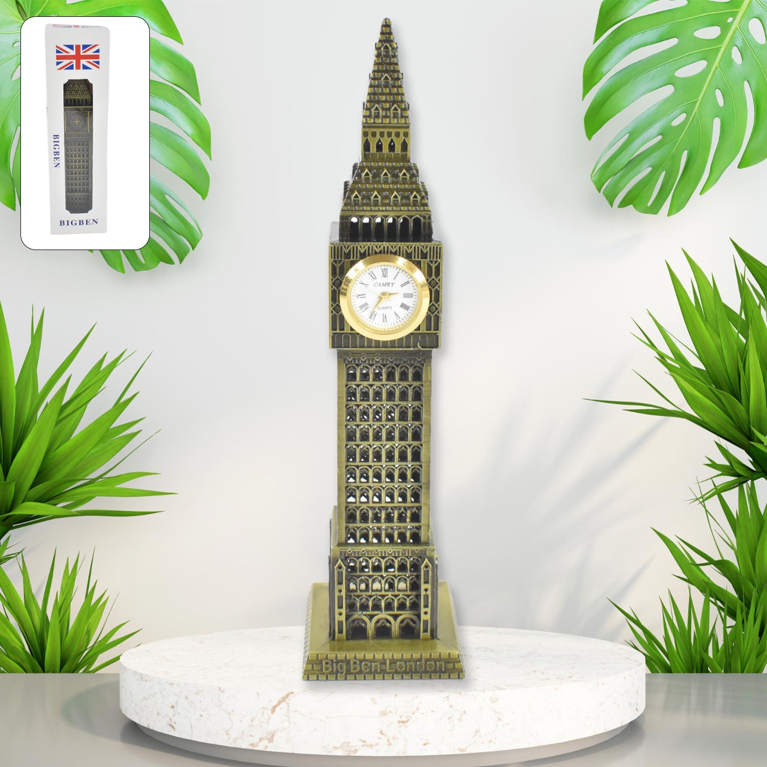 Big Ben Clock Tower Miniature – Elegant Metal Home Decor Gift