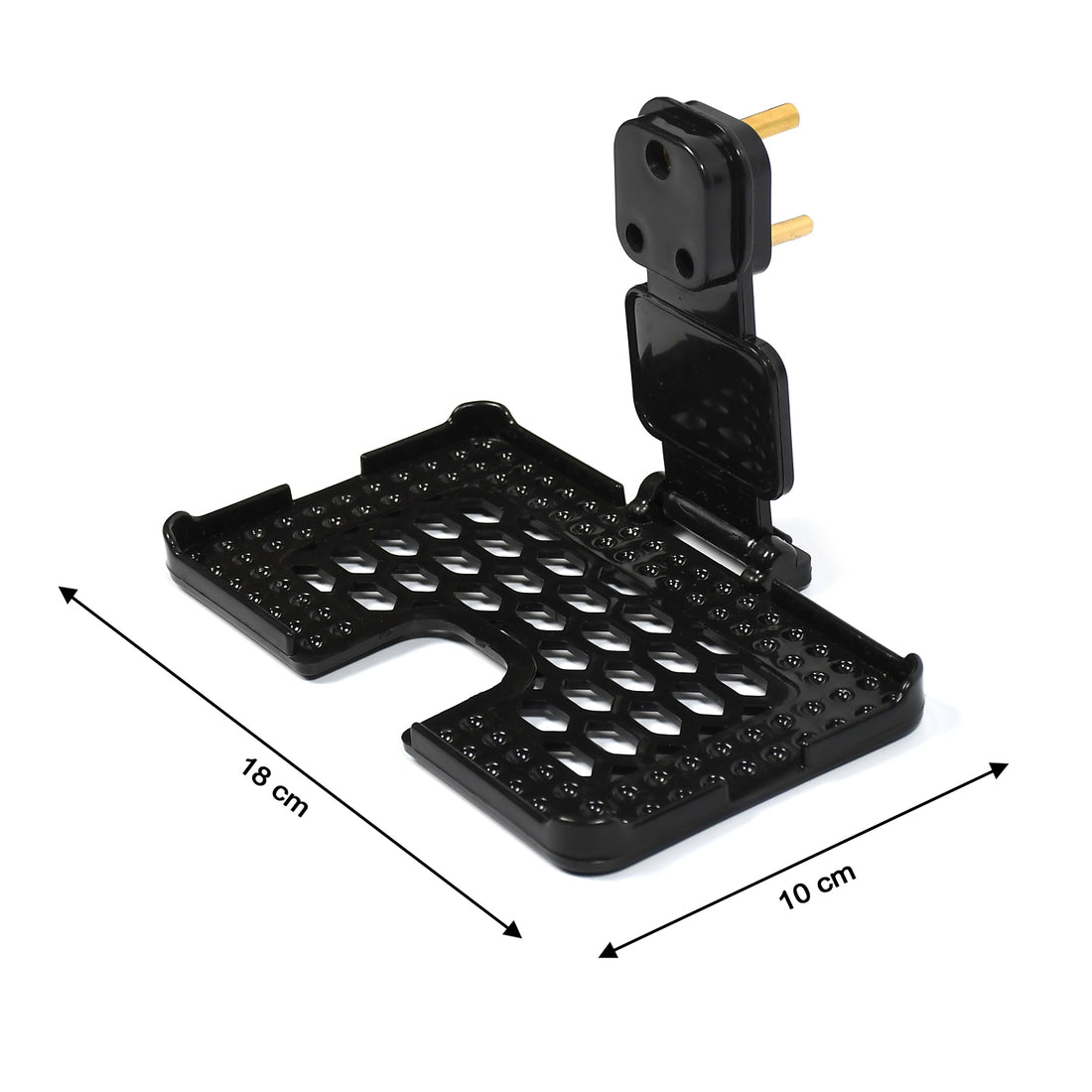Multi-Purpose Wall Holder Stand for Charging Mobile – Fits in Socket (Black)