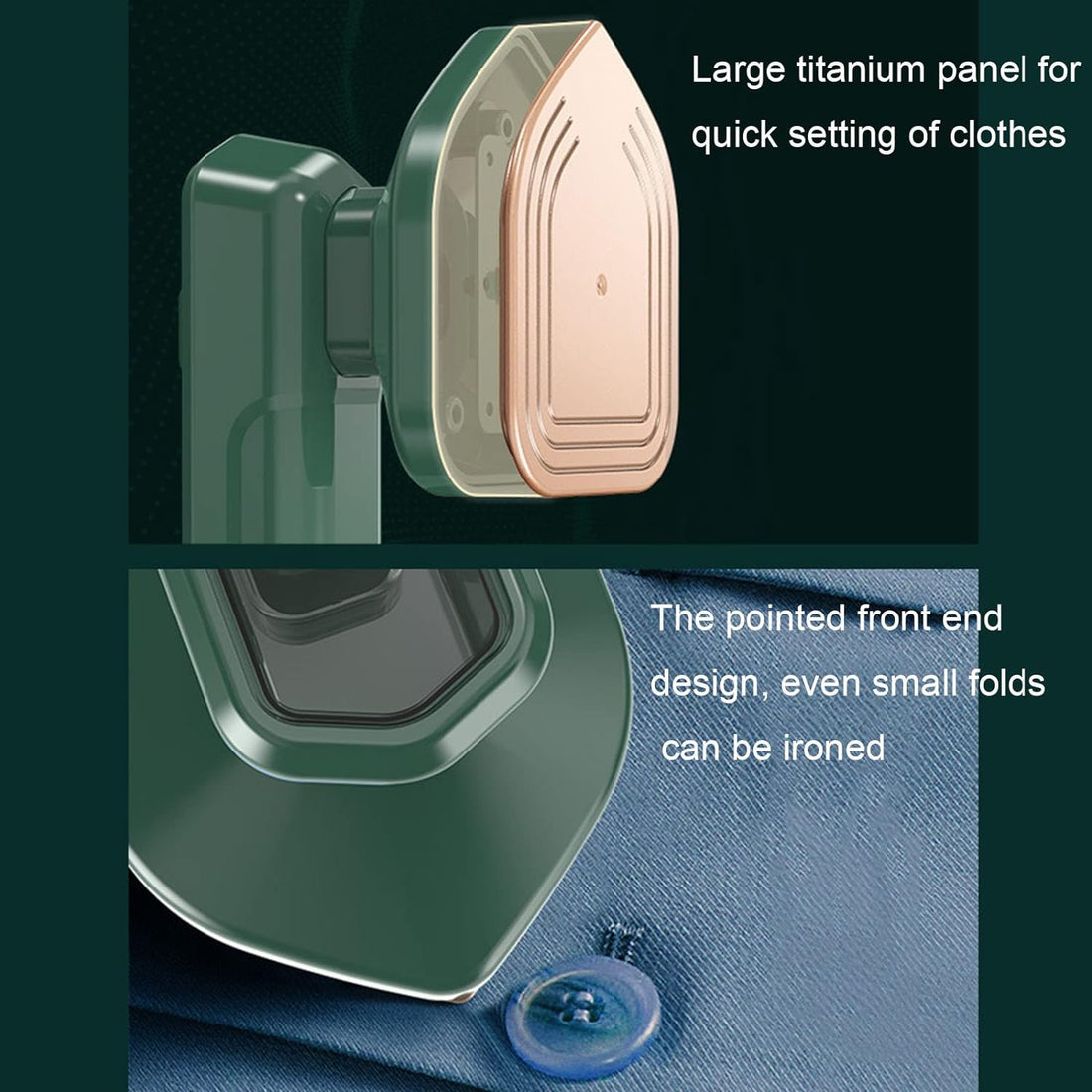 Mini Handheld Steam Iron – Portable Garment Steamer for Travel & Home