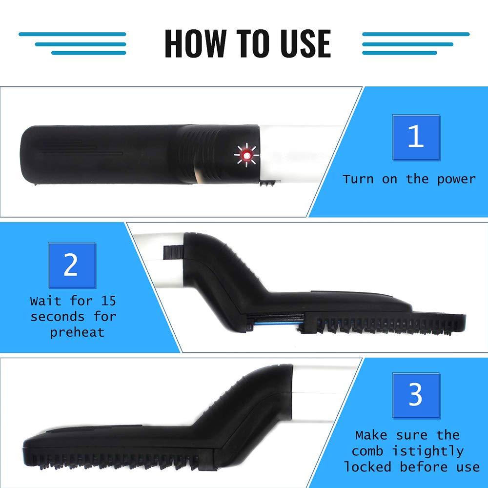 Men’s Beard & Hair Curling Straightener – Modelling Comb Tool