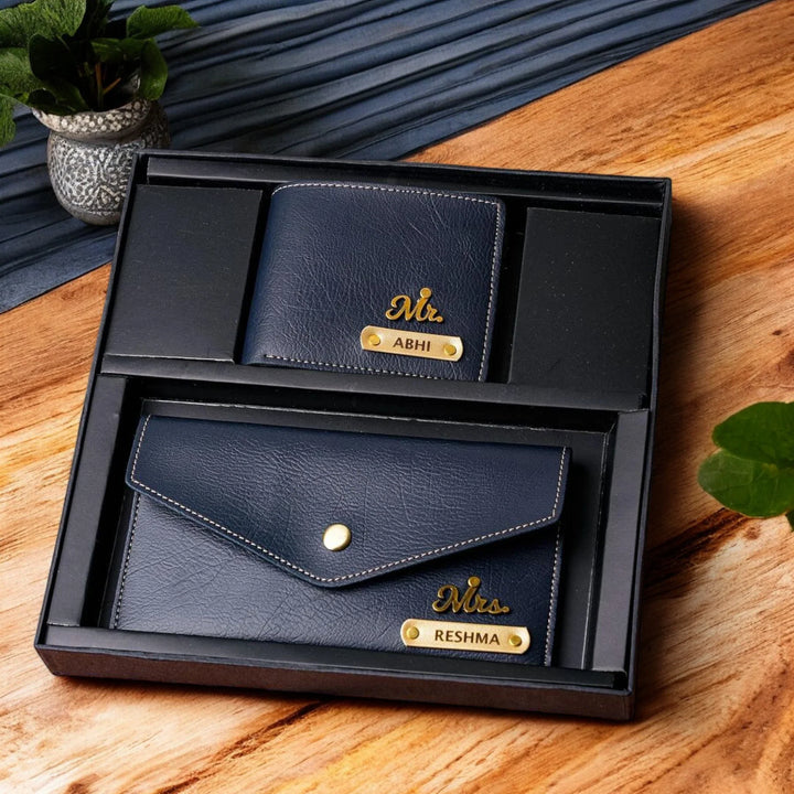 Personalized Couple Wallet Set – Unique Gift for Him & Her