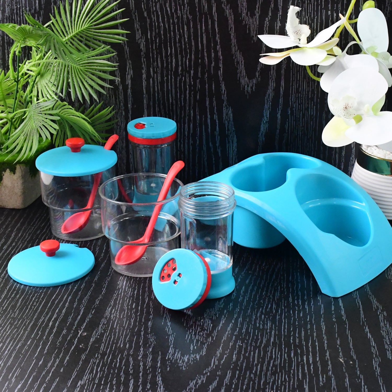 Supermom 4-Piece Pickle and Salt & Pepper Storage Set