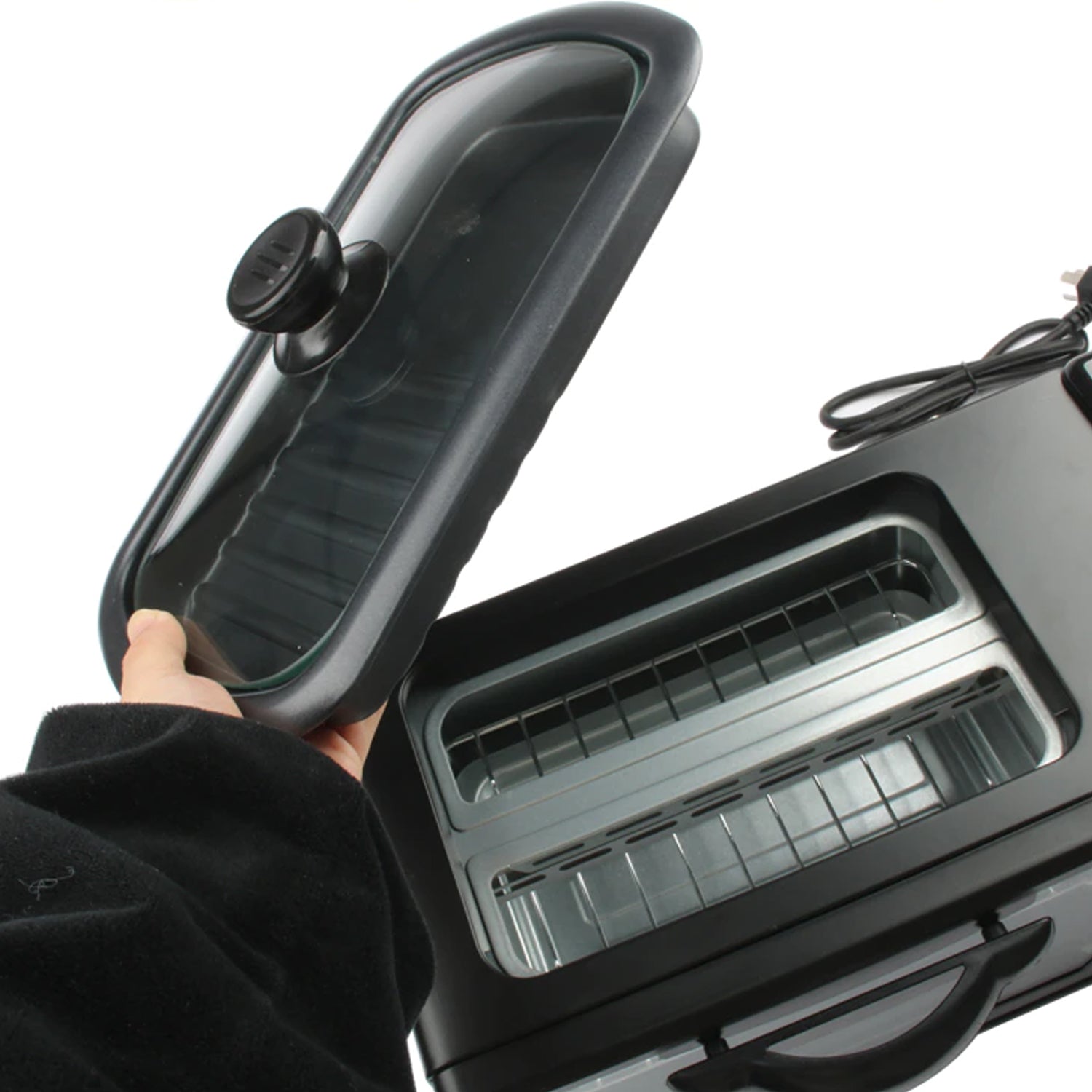 3-in-1 Breakfast Maker – Toaster, Grill, Coffee Maker, Portable