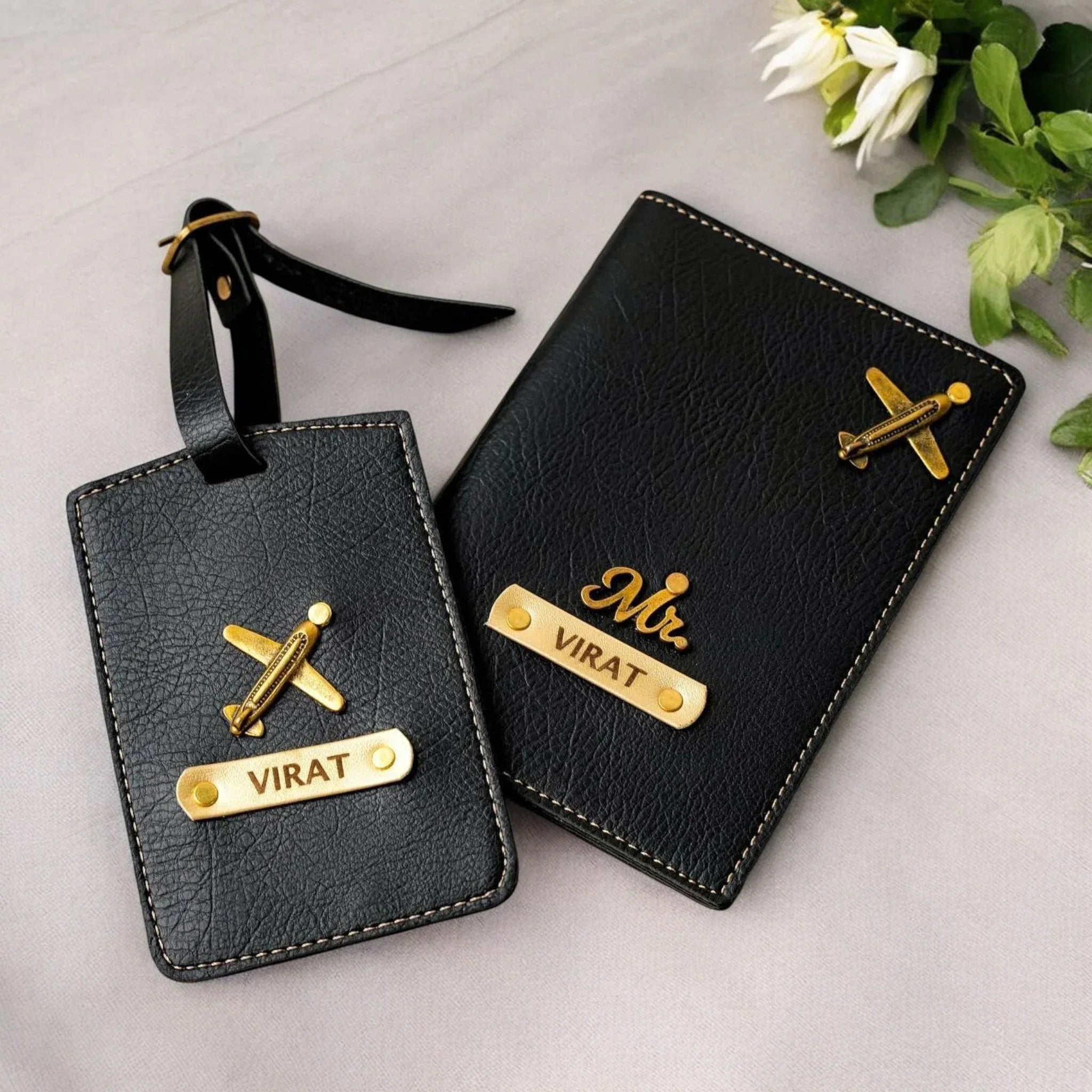 Travel Combo – Passport Case & Luggage Tag Set for Men & Women - fiveend.com
