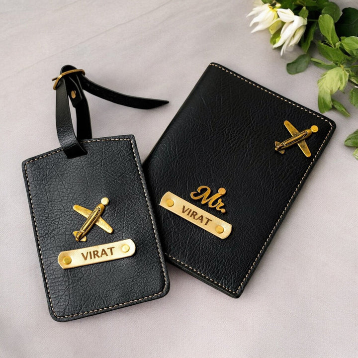 Travel Combo – Passport Case & Luggage Tag Set for Men & Women