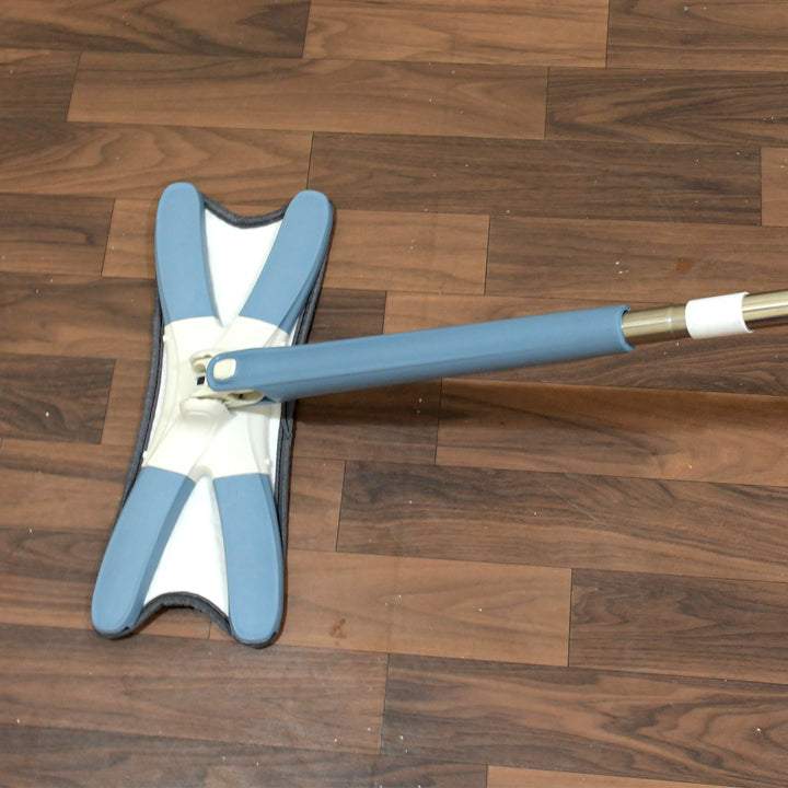 360° Adjustable Flat Mop for Floors, Walls, Windows, & Ceilings – Easy Squeeze X-Type