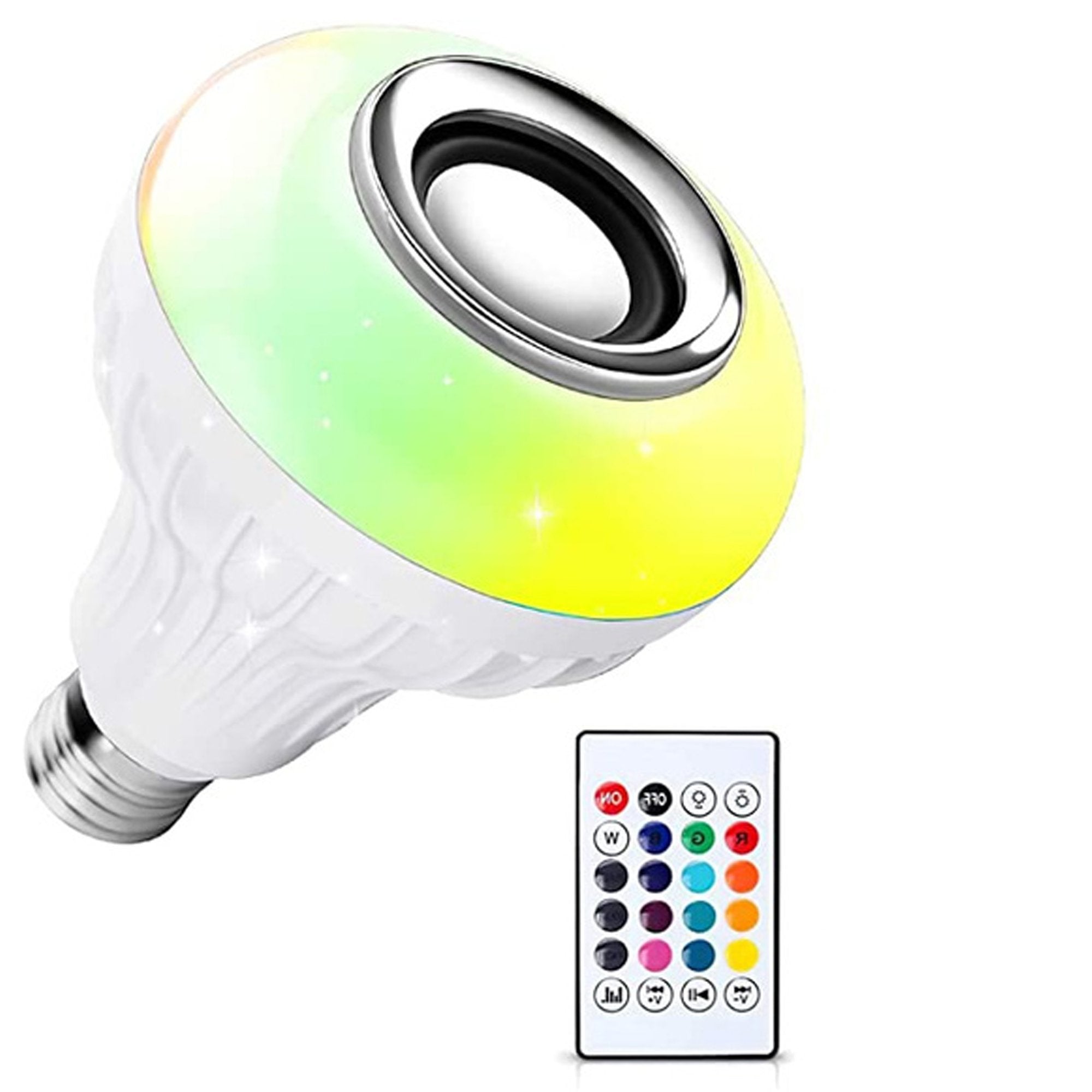 12W Wireless Bluetooth LED Bulb with Multicolor Music Sync & Remote