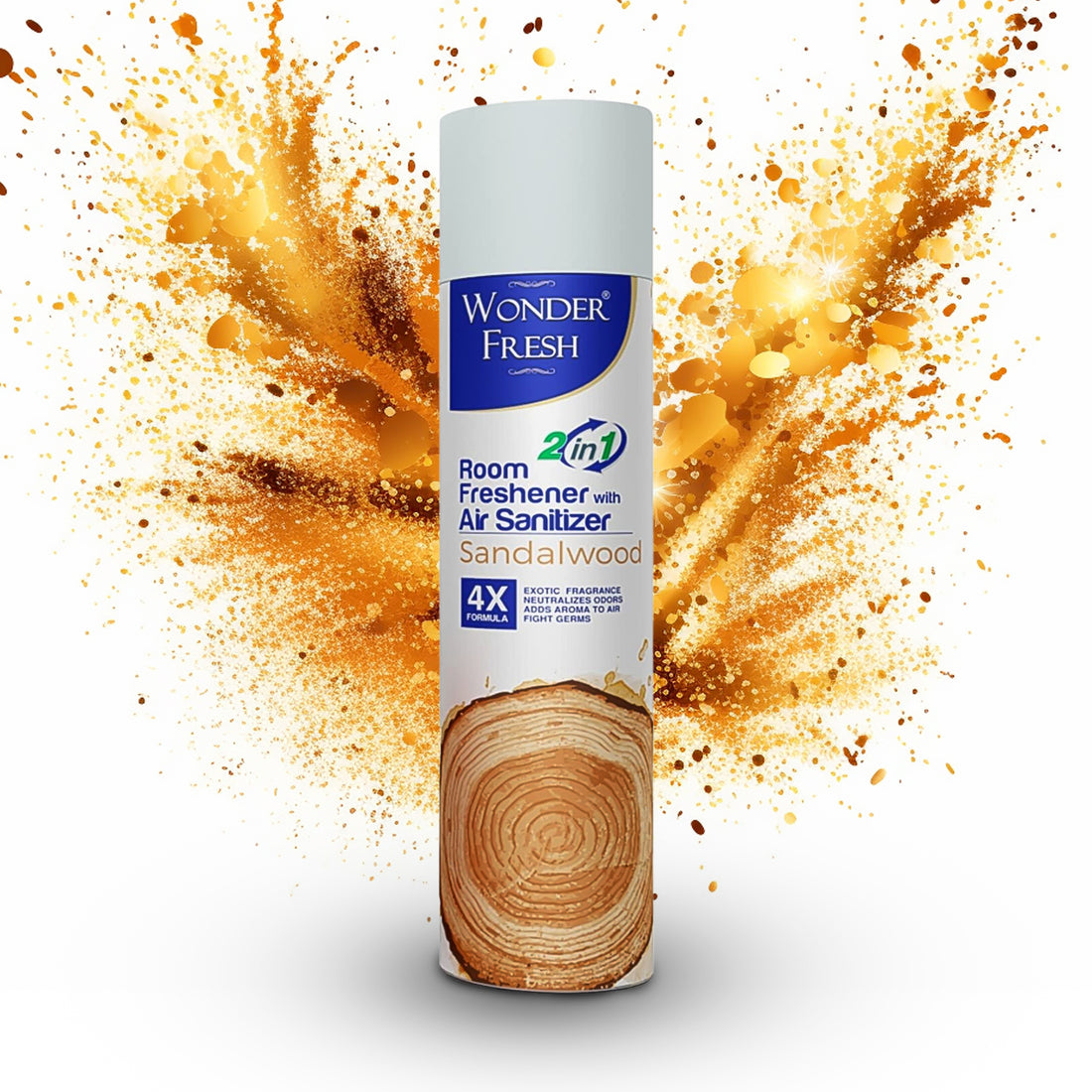 Long-Lasting Sandalwood Air Freshener Spray for Home & Office (125g)