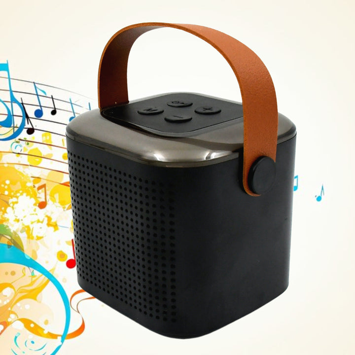 Wireless Karaoke Speaker Mic Set with RGB Lights and Card Support