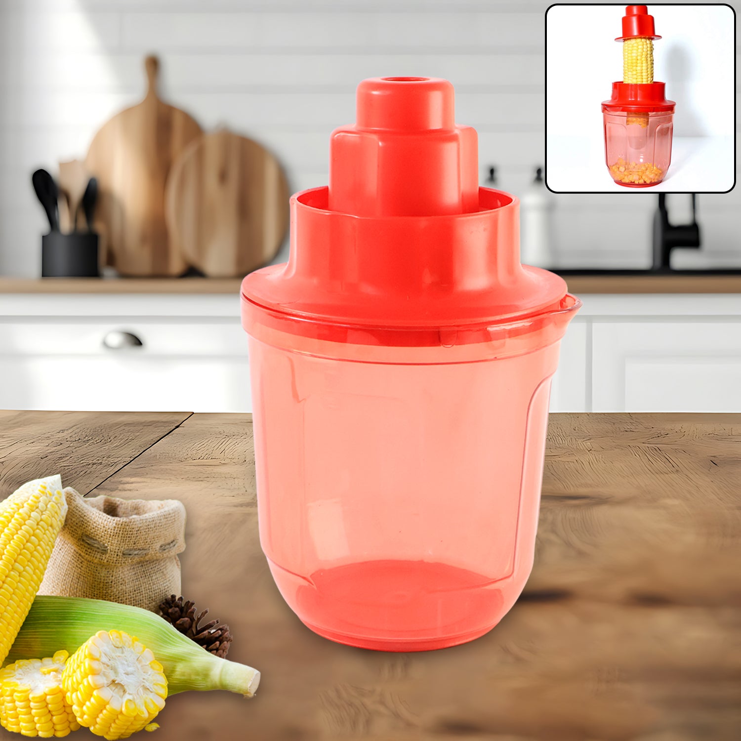 Supermom Corn Cutter with Stainless Steel Blades – Efficient & Durable (1 Pc)