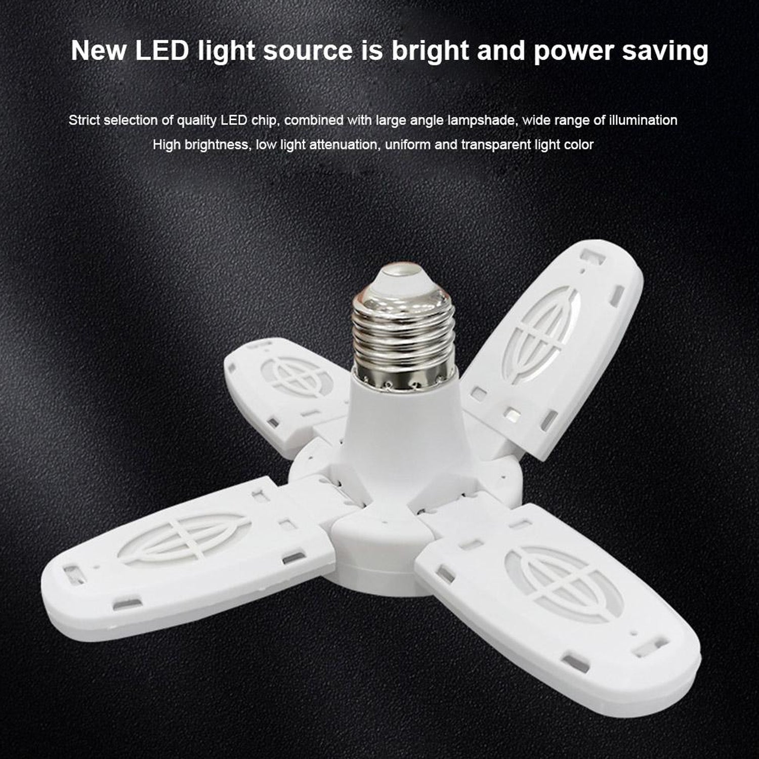 28V Foldable LED Fan Blade Bulb – Energy Efficient (1 Pc)