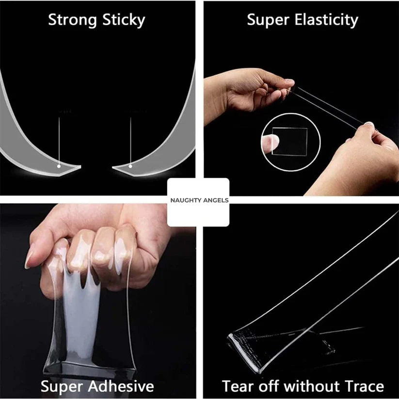 Double-Sided Nano Adhesive Tape – 3m Washable, Traceless & Multipurpose