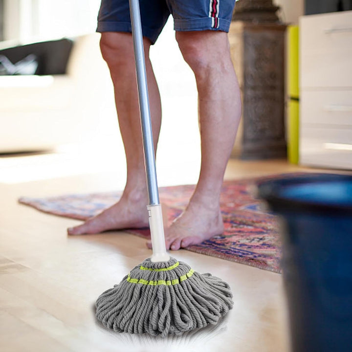 Squeeze Twist Self-Wringing Mop with Stainless Steel Handle (1 Pc)