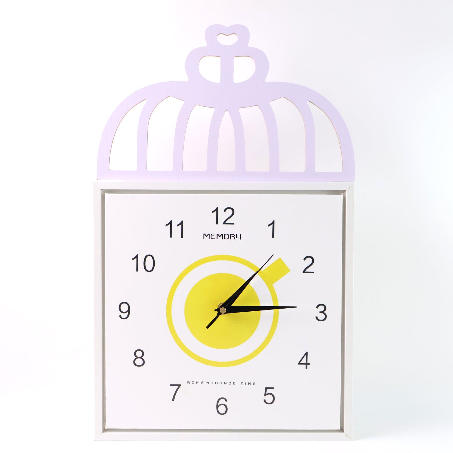 Decorative Square Wall Clock – Battery Operated, Stylish Design