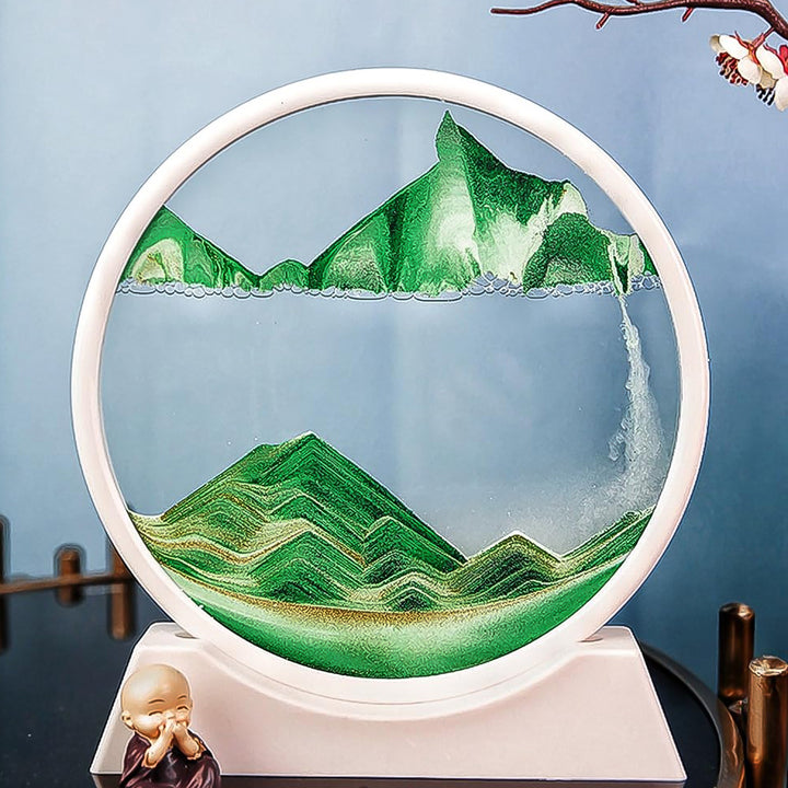 3D Moving Sand Art Frame – Relaxing Motion Table Decor (1 Pc)