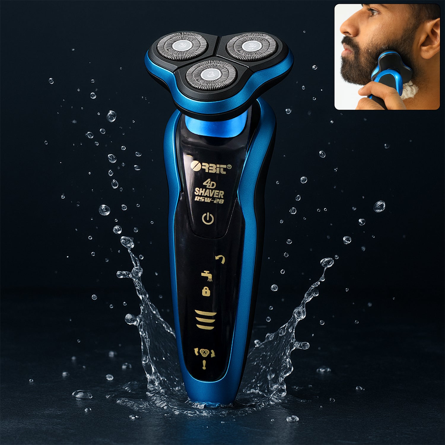 Orbit 4D Rechargeable Electric Shaver – Smooth Shave (1 Pc)