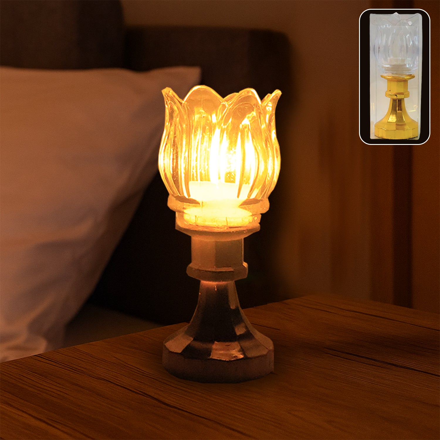 Lotus LED Decorative Lamp with Stand – Premium Ambient Lighting