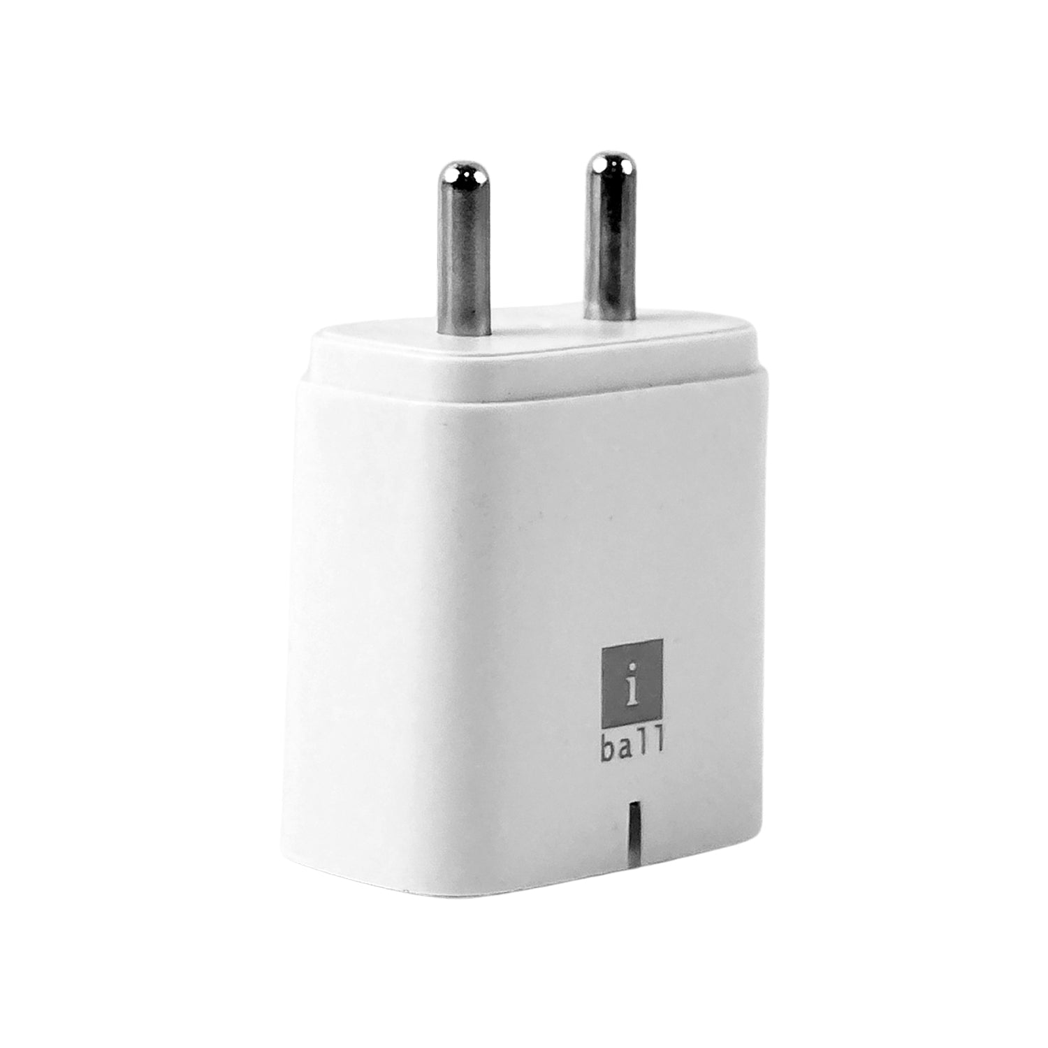 iBall Dual USB Wall Charger – 5V 3.1A Fast Charging Adapter (1 Pc)