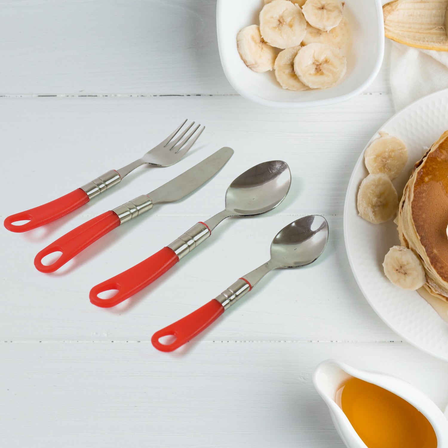 Luxury 26-Piece Stainless Steel Cutlery Set with Stand for Dining