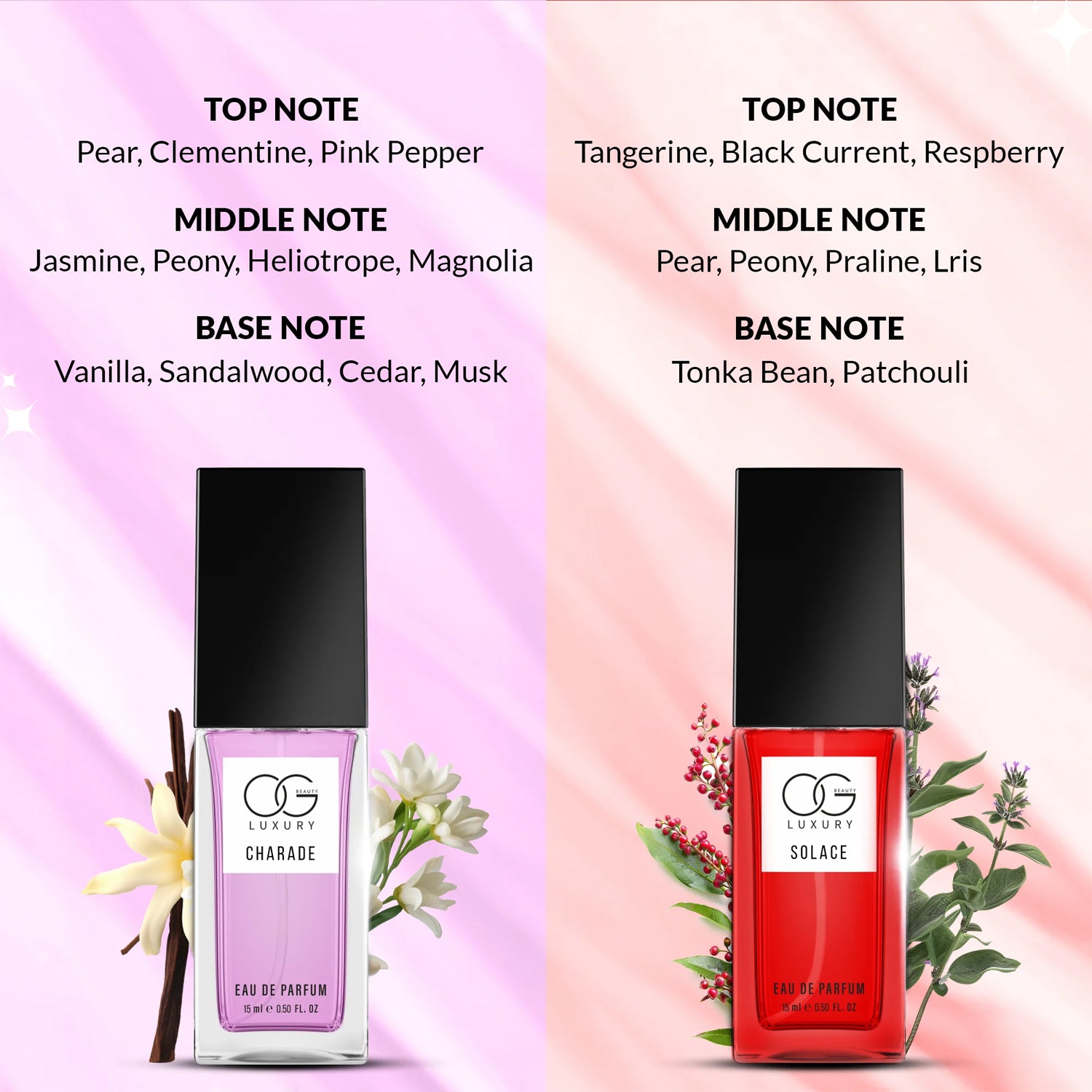 OG Beauty Luxury Pure Elegance Eau De Perfume – 4-Piece Set (15ml)