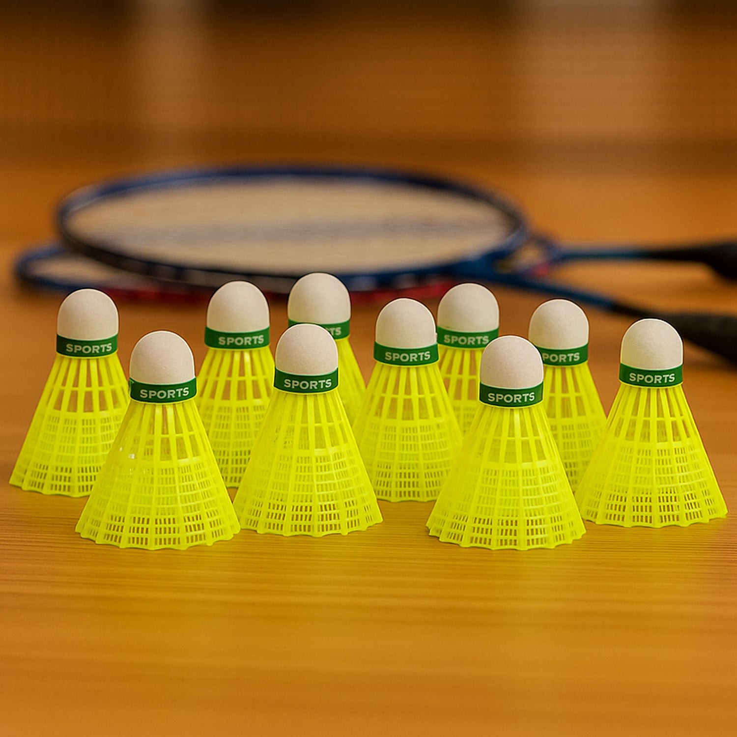 Knx Premium Plastic Badminton Shuttlecock Set (10 Pcs)