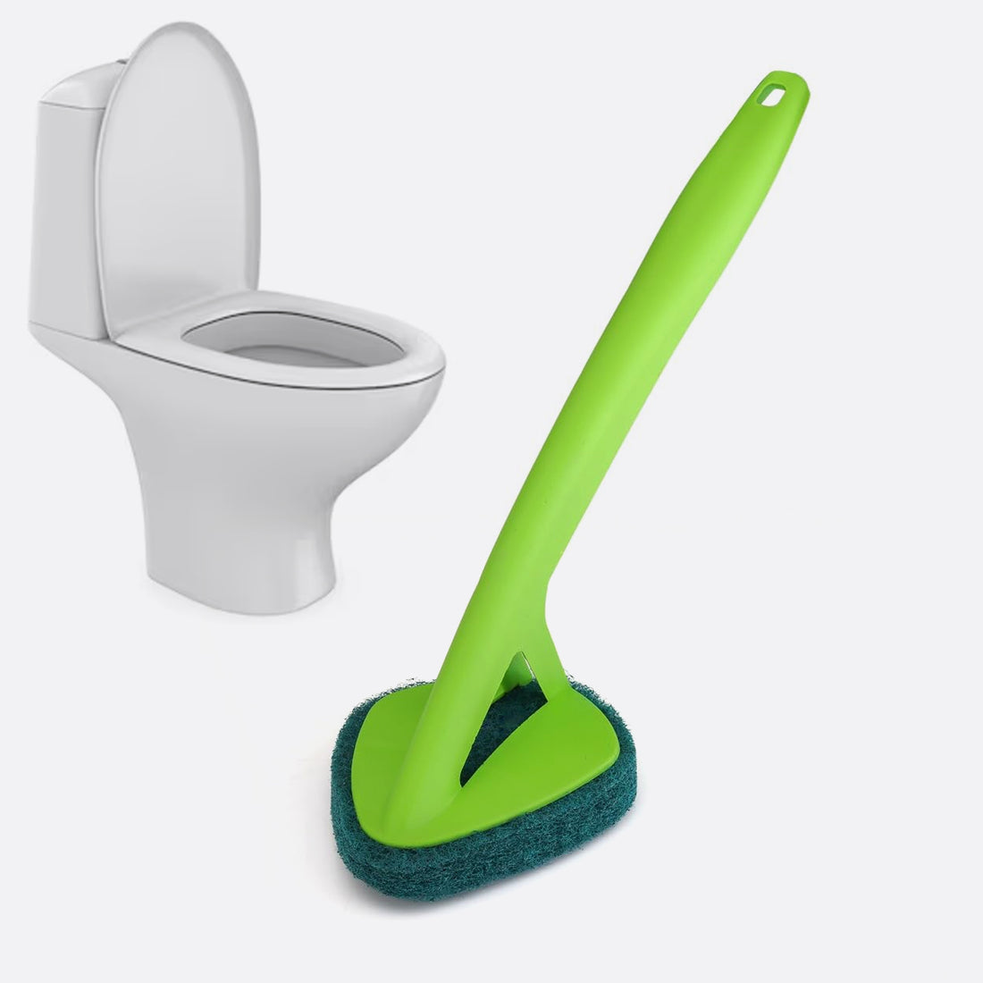 Scrubber Hockey with Long Handle – Durable Floor Cleaning Brush (1 Pc)