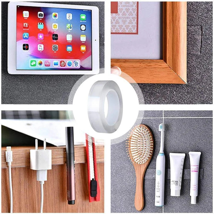 Double-Sided Nano Adhesive Tape – 3m Washable, Traceless & Multipurpose