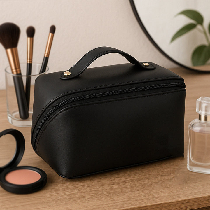 Premium Travel Makeup & Toiletry Organizer Pouch with Zipper Handle