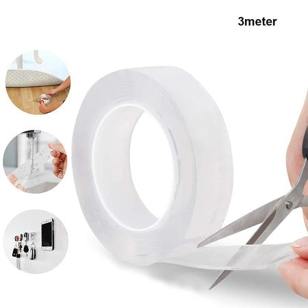 Double-Sided Nano Adhesive Tape – 3m Washable, Traceless & Multipurpose