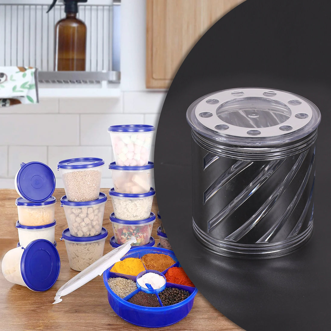 Airtight Dry Fruit Storage Container – 750ml for Kitchen & Home Use