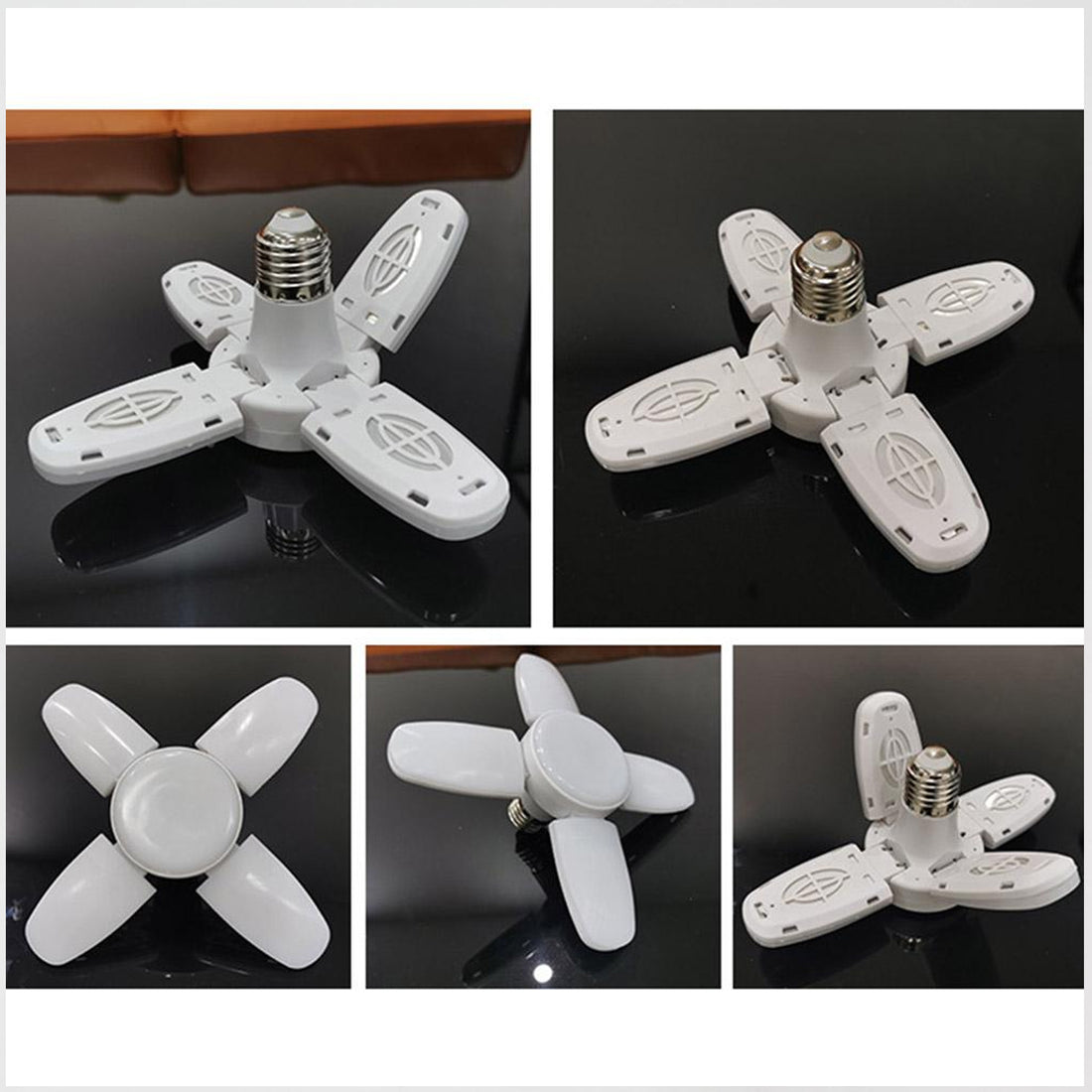 28V Foldable LED Fan Blade Bulb – Energy Efficient (1 Pc)