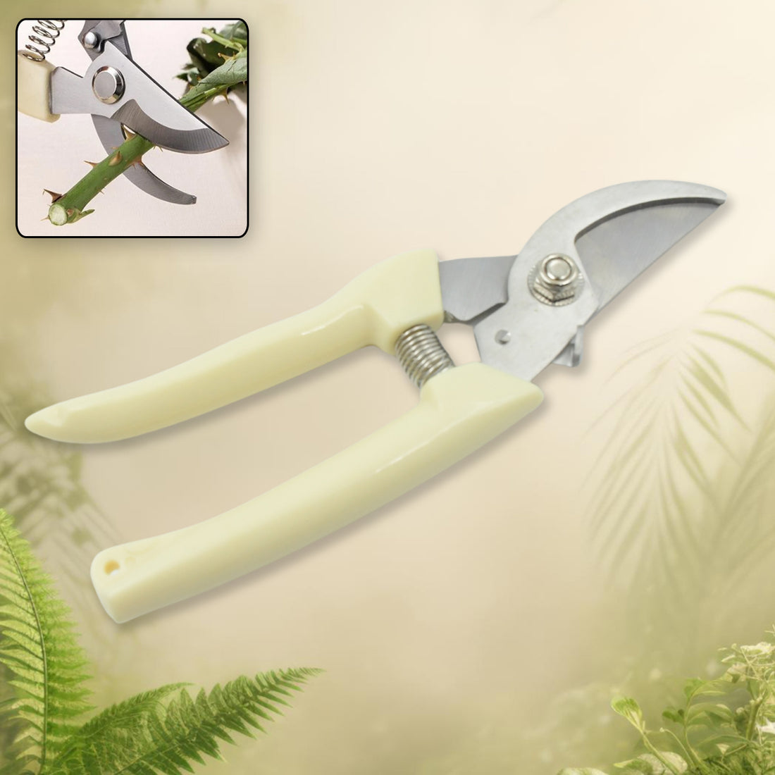 Stainless Steel Pruning Shears – Sharp Blades & Comfortable Handle