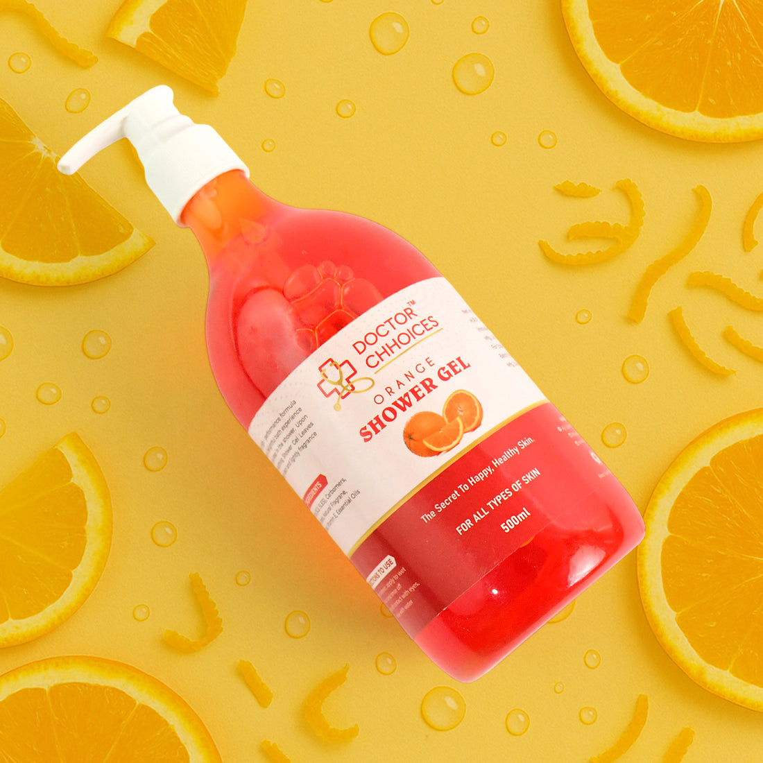 Doctor Choices Orange Shower Gel – Refreshing 500ml (1 Pc)