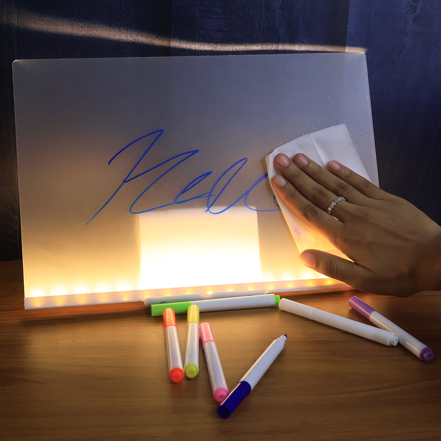Illuminated LED Writing Board Set – Rechargeable & Display Ready