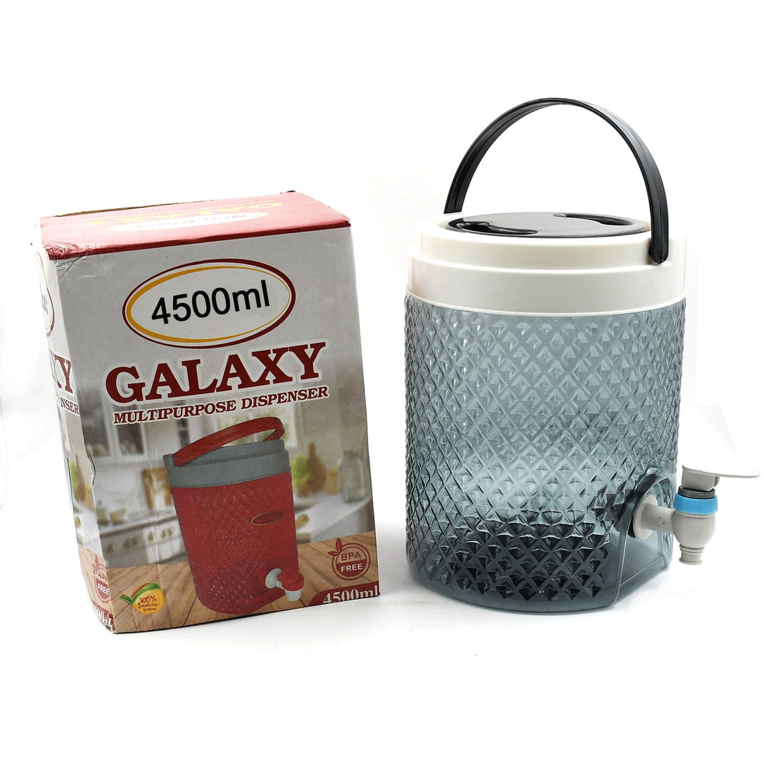Diamond Cut Design Plastic Water Jug – 4500ml for Water & Beverages