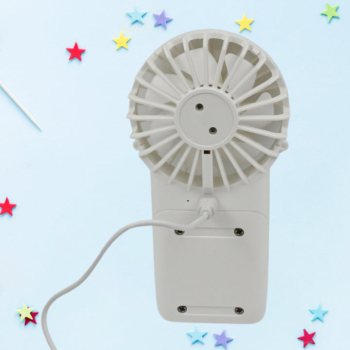 Portable USB Rechargeable Handheld Fan with 3 Modes - Mini Personal Fan