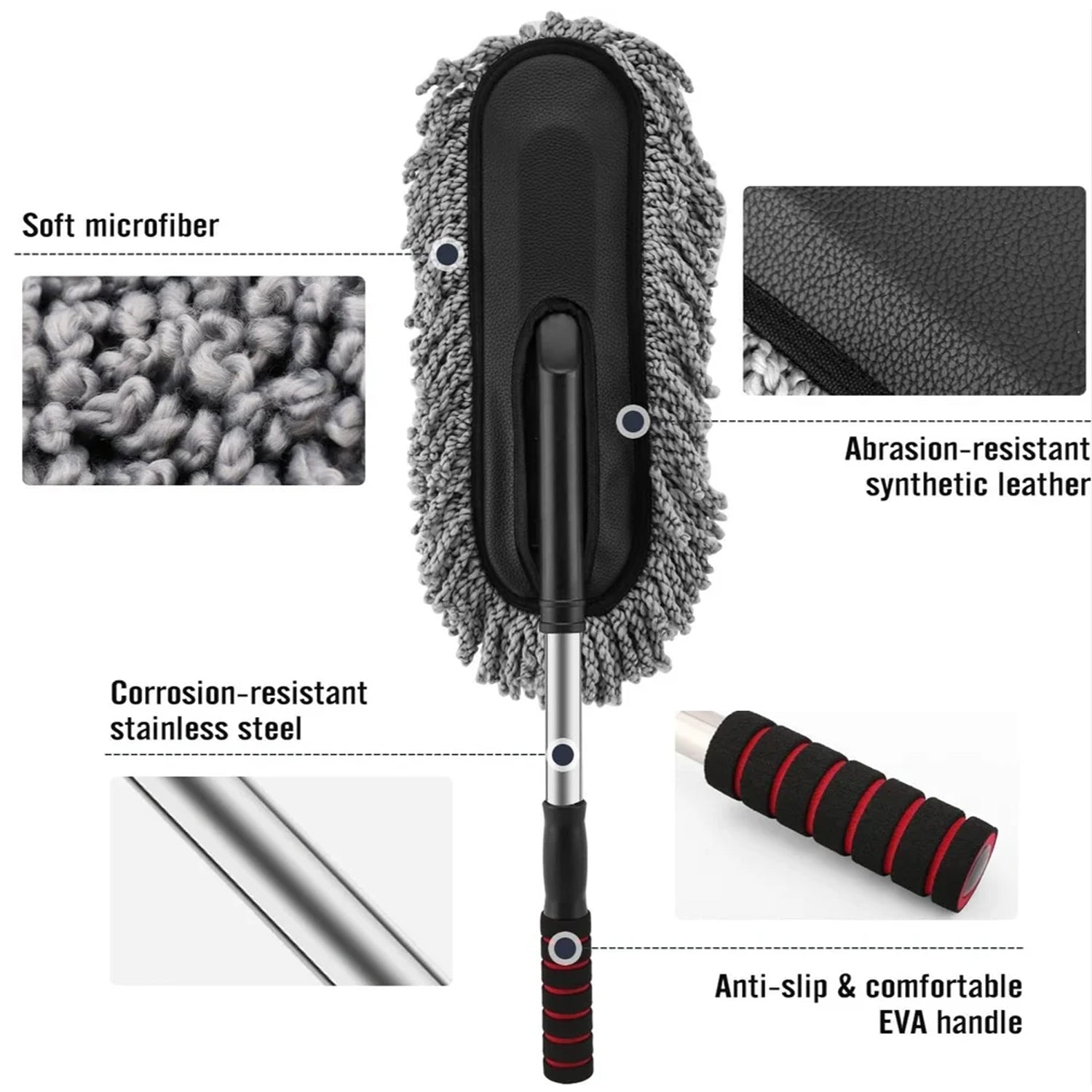 Car Dust Cleaning Brush for Interior & Exterior Detailing (1 Pc)