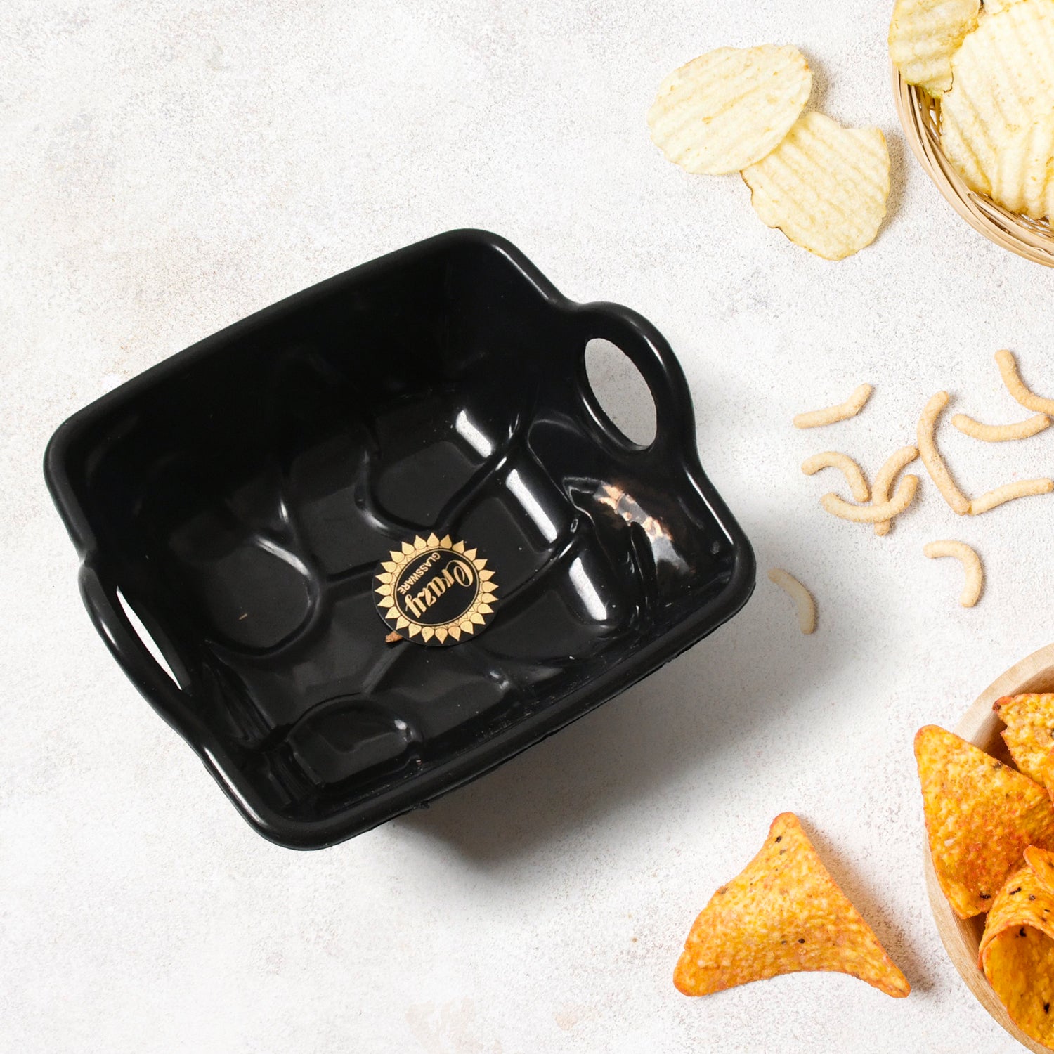 Play Station Ceramic Tea & Coffee Mug Set with Handle & Bowl – 4 Pcs